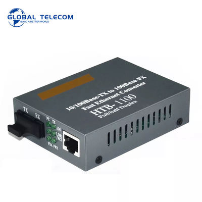 Convertitore 1100, ricetrasmettitore veloce di media della fibra di HTB di Ethernet 10/100Mbps